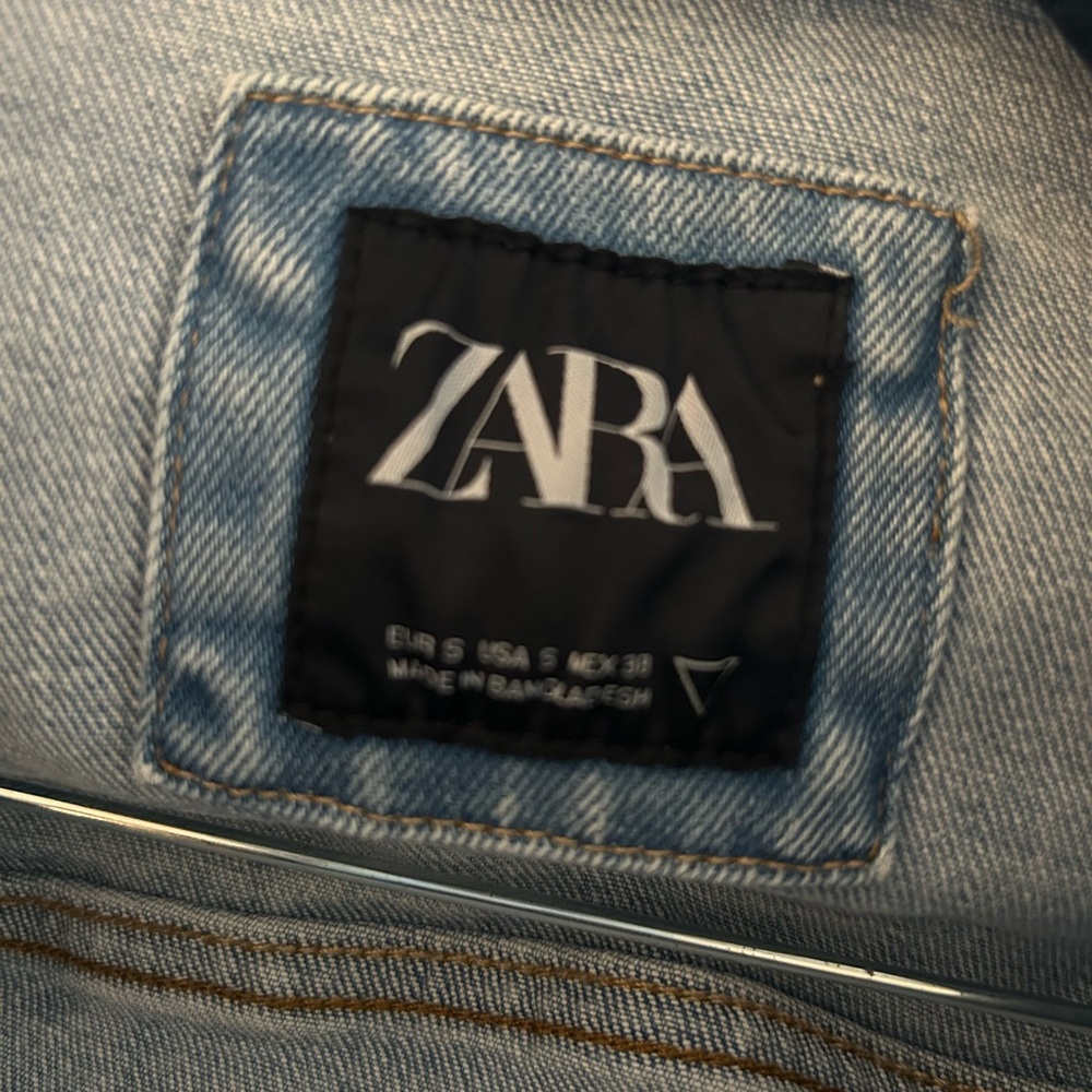Zara Blue Denim Jacket - Picture 3 of 3